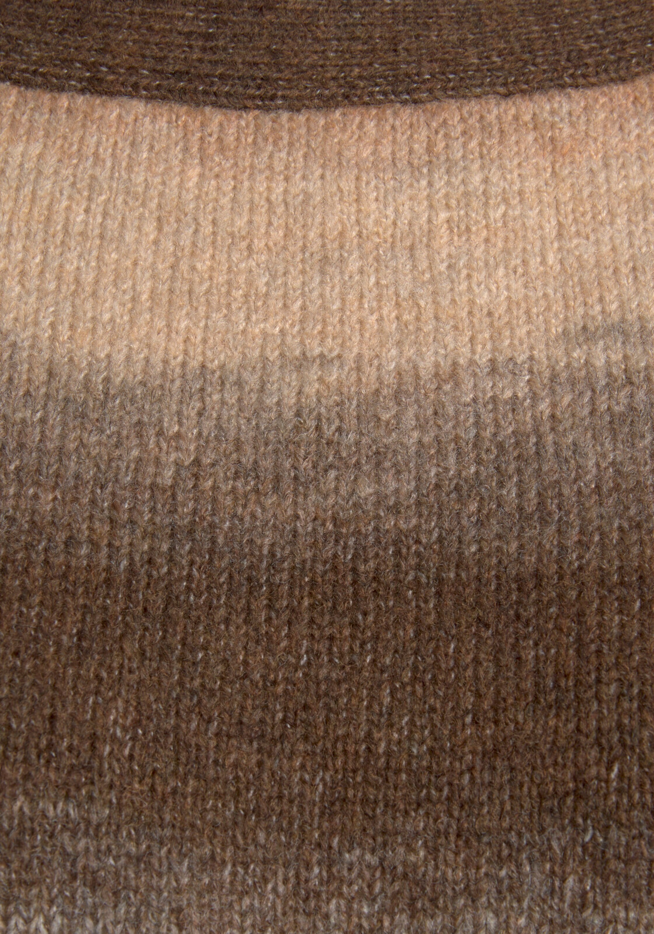 Vivance Strickpullover in braun-beige