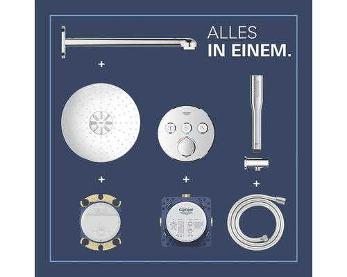 Grohe Quickfix inbouwthermostaat douche PRECISION SMART CONTROL chroom 34874000