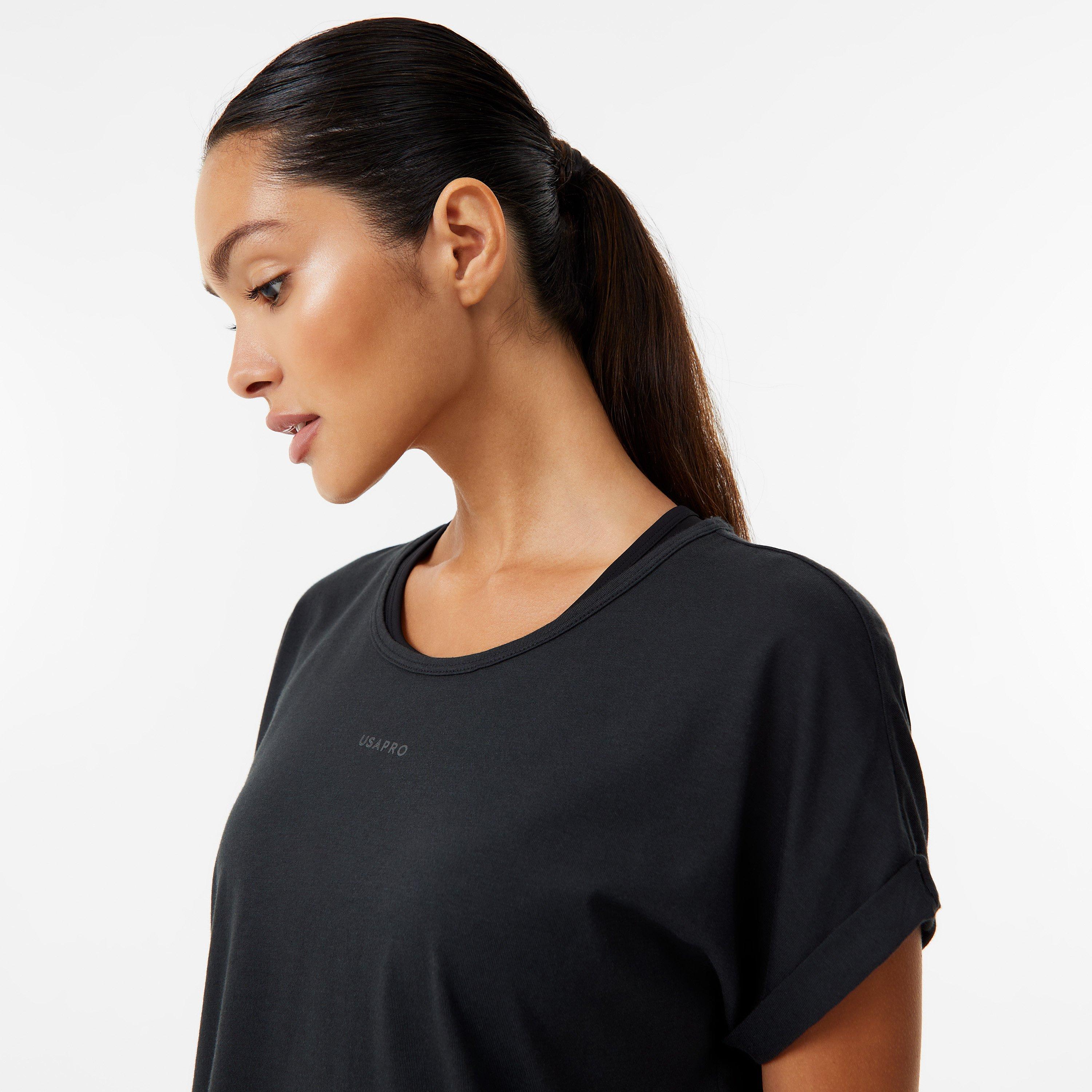 USA Pro Short Sleeve Sports T-Shirt Womens