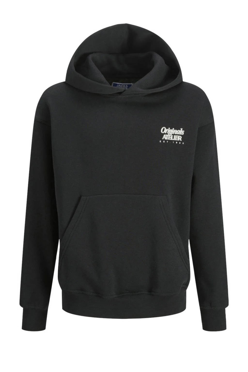 JACK & JONES hoodie JORBROOKLYN met backprint zwart