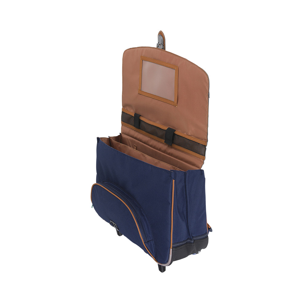 Cartable trolley Diego bleu