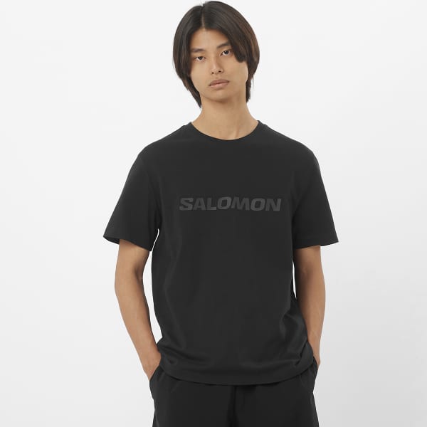 T-shirt SALOMON BIG LOGO TEE DEEP BLACK
