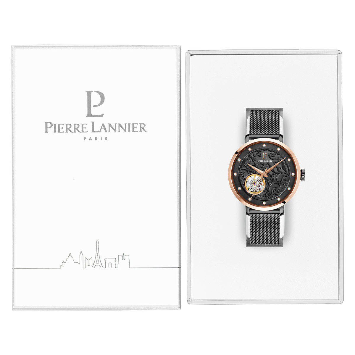 Montre Pierre Lannier femme automatique acier