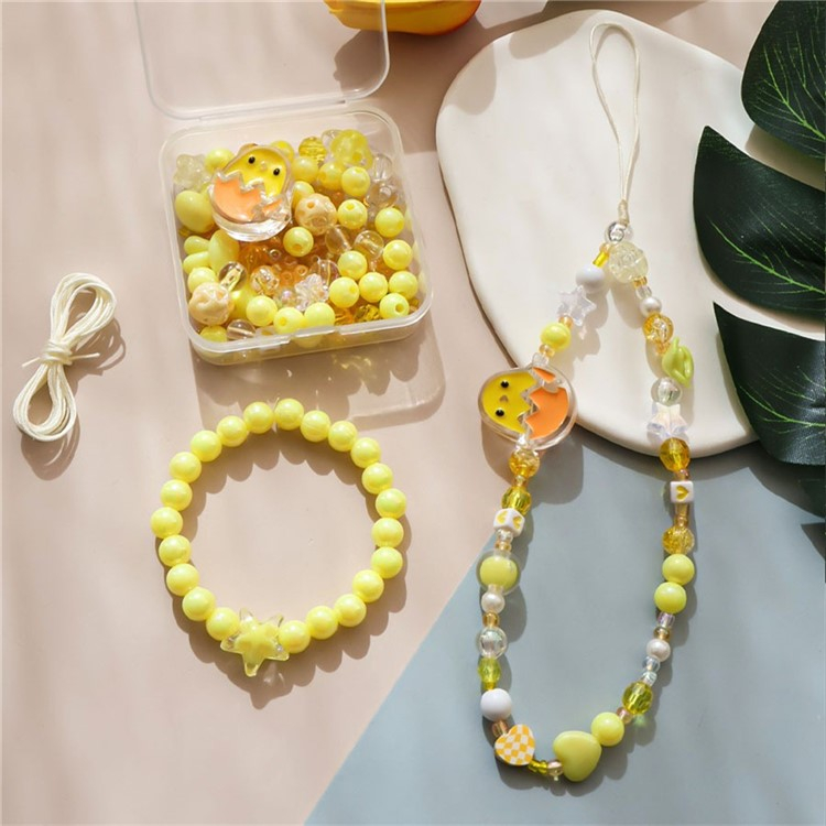 Universal Phone Charm Handykette Perlen DIY Bastel Set für Handys / Tablets - Bunt