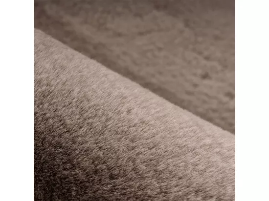 Tapis Uni Rond Doux à Poils Longs 