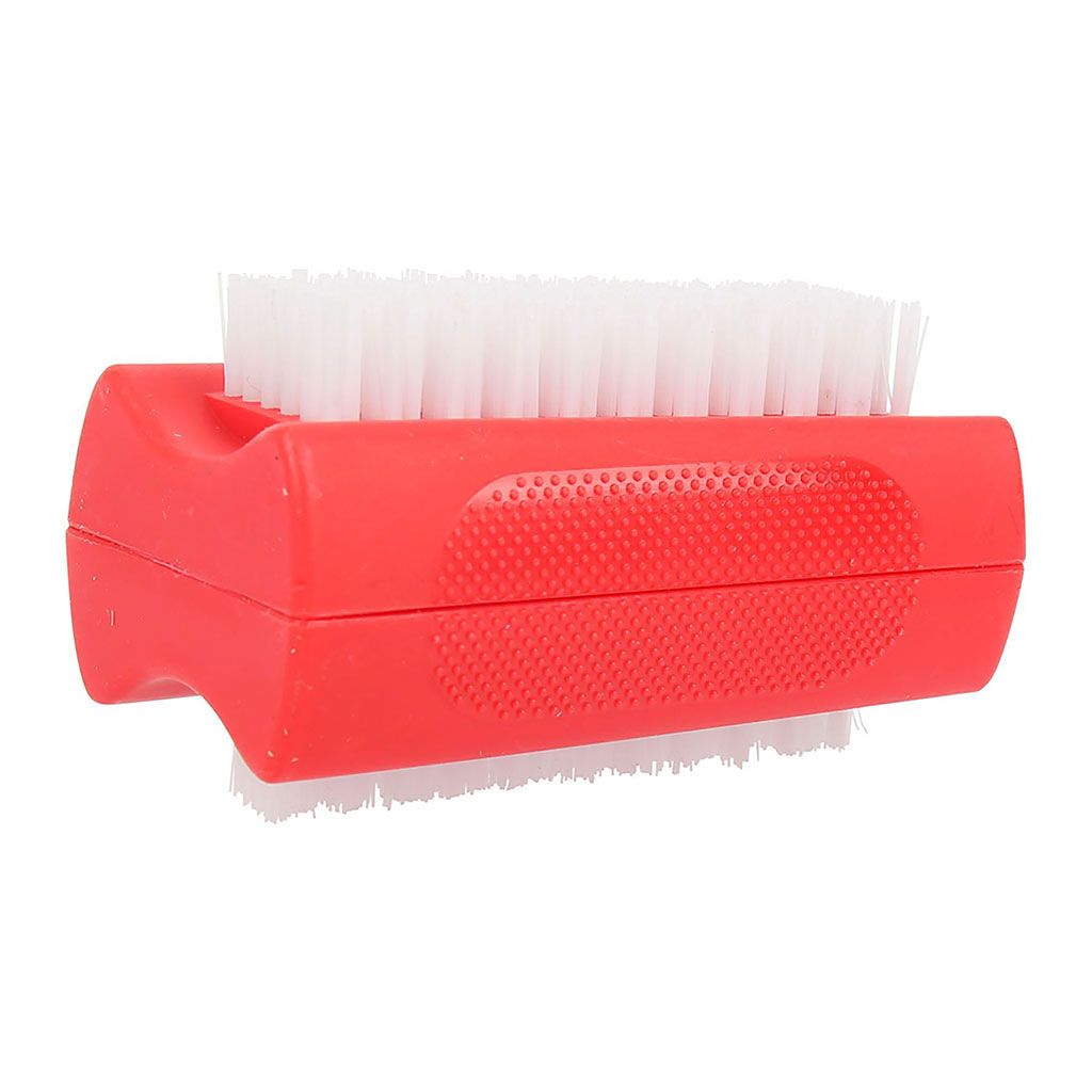 Brosse à ongles double face en plastique L 8.5cm