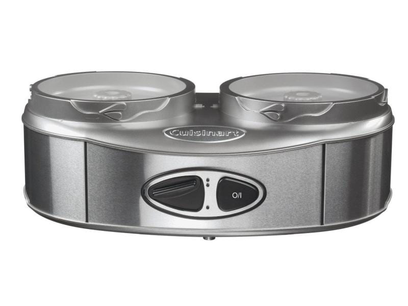 Cuisinart Glacemaschine Duo Cream 2 l, Grau Glacémaschine für 2 Sorten gleichzeitig