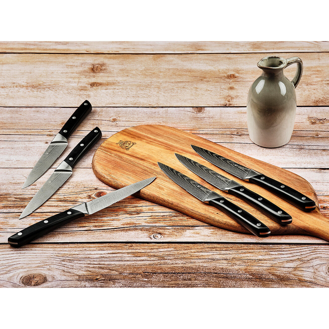 Bjorn 6 Couteaux à steak Erling inox mat - 26x3x1 cm