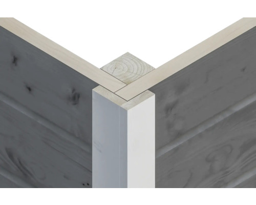 SKAN enkele garage, hout, Varberg 2, 540 x 585 cm, leisteen