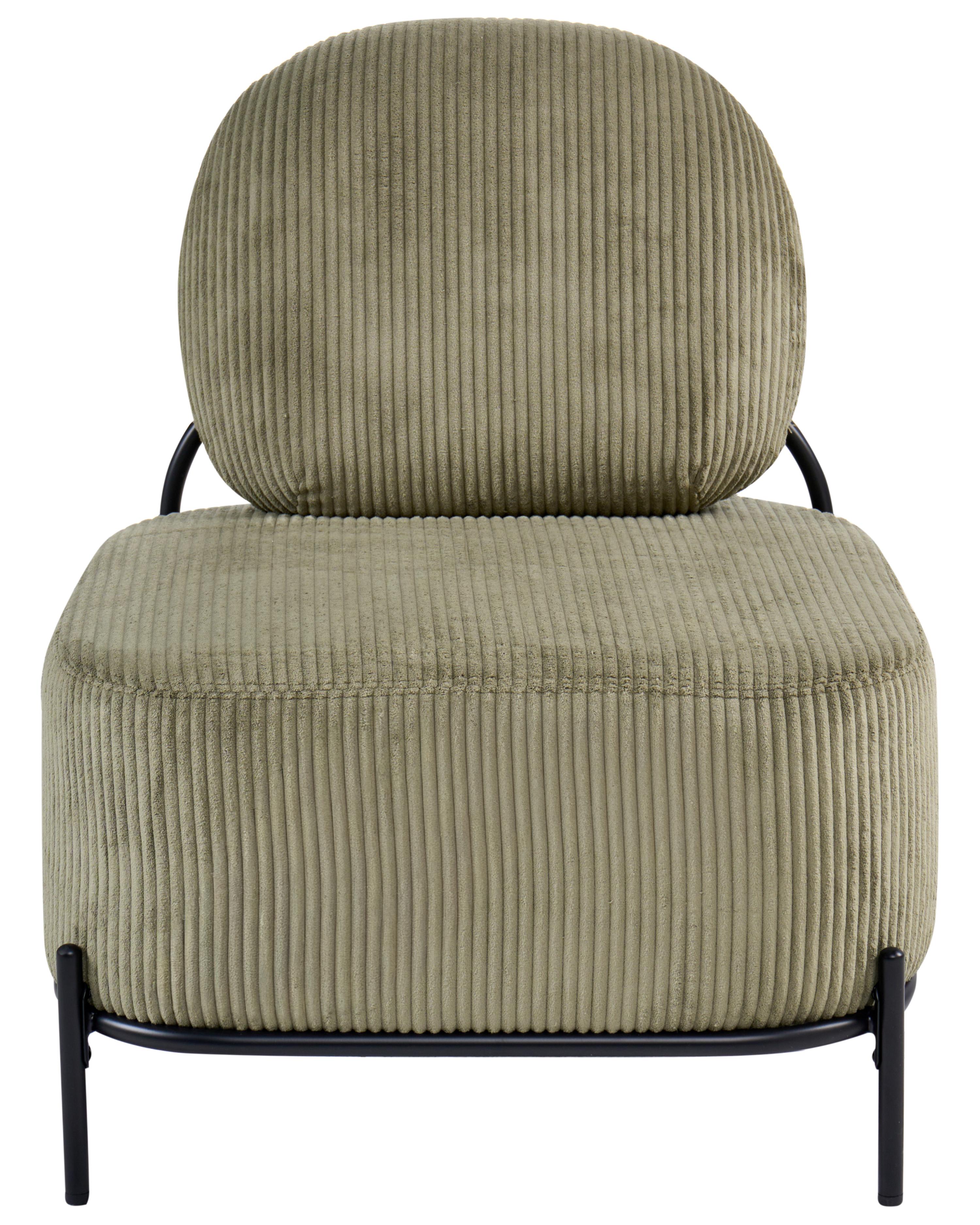 Fauteuil LUNDE Corduroy Groen