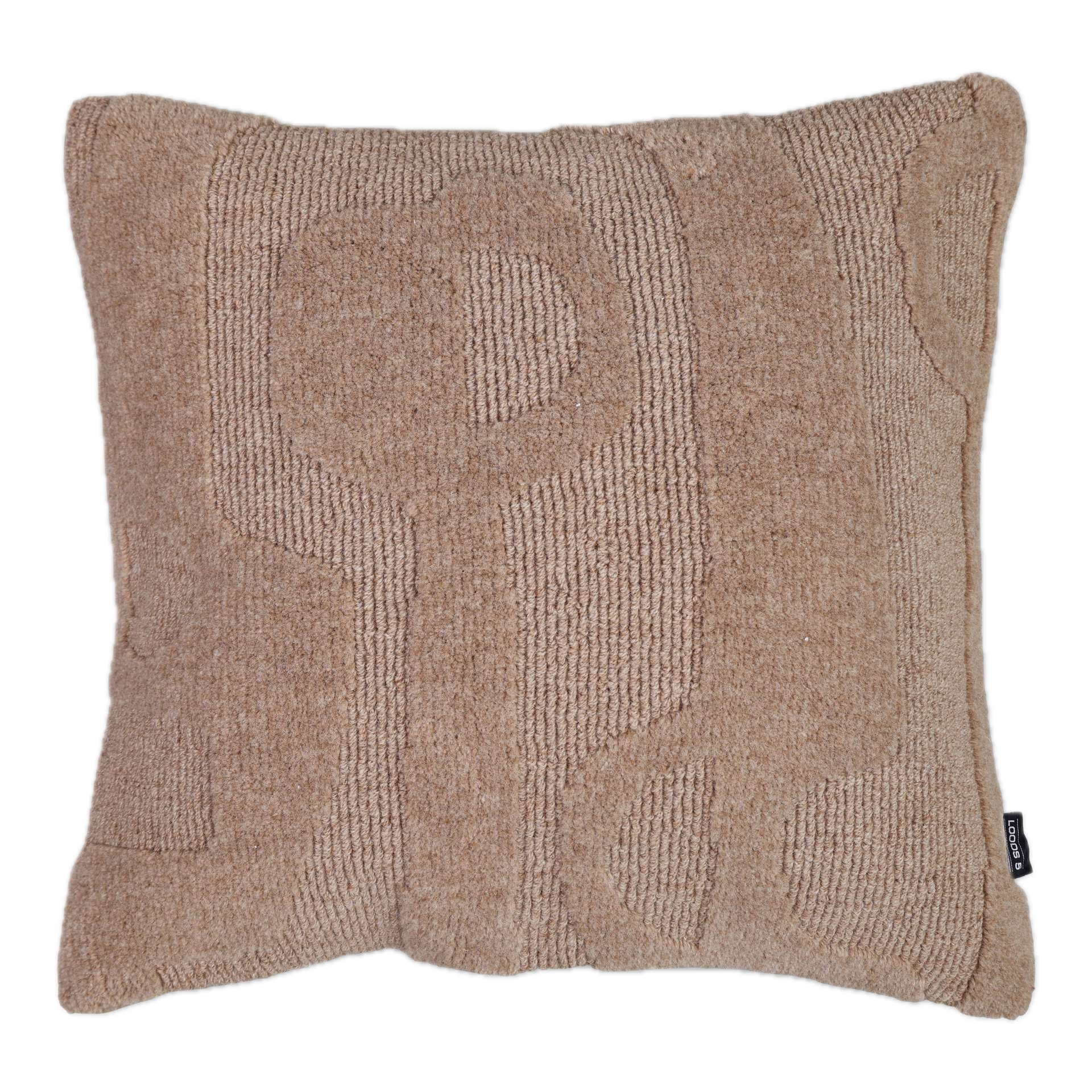 Sierkussen Claire beige 50x50 cm
