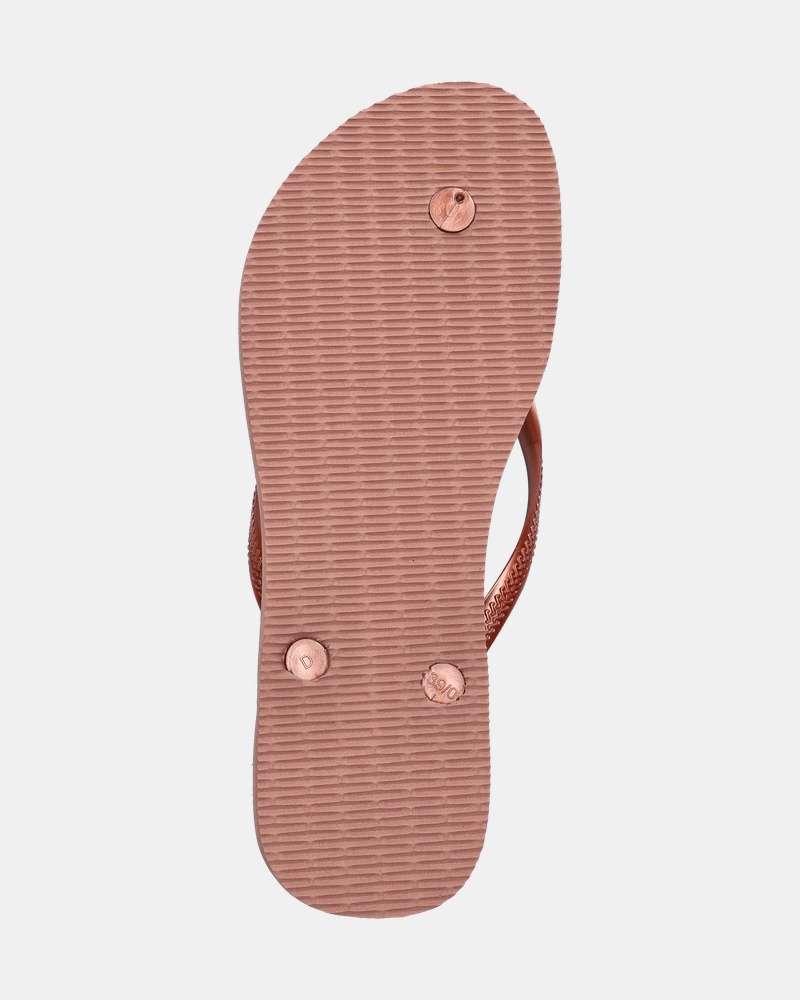 Havaianas Slim Animal Slippers  - rose goud