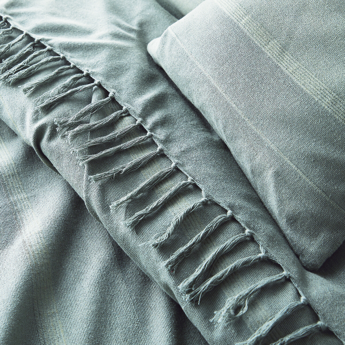 LA REDOUTE INTERIEURS<br>Colcha de algodão com franjas, Nedo