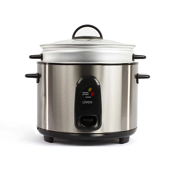 Cuiseur à riz et à la vapeur en inox 1000 W DOC192 Livoo