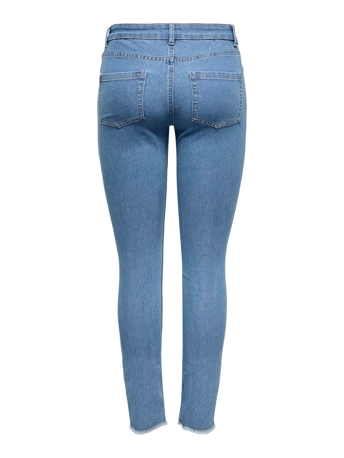 ONLHUSH Mittlere Taille Skinny Fit Jeans Light Medium Blue Denim