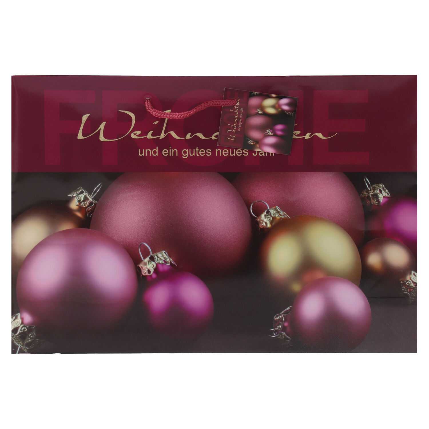 XXL Geschenktüten Weihnachten quer groß Lack 3er