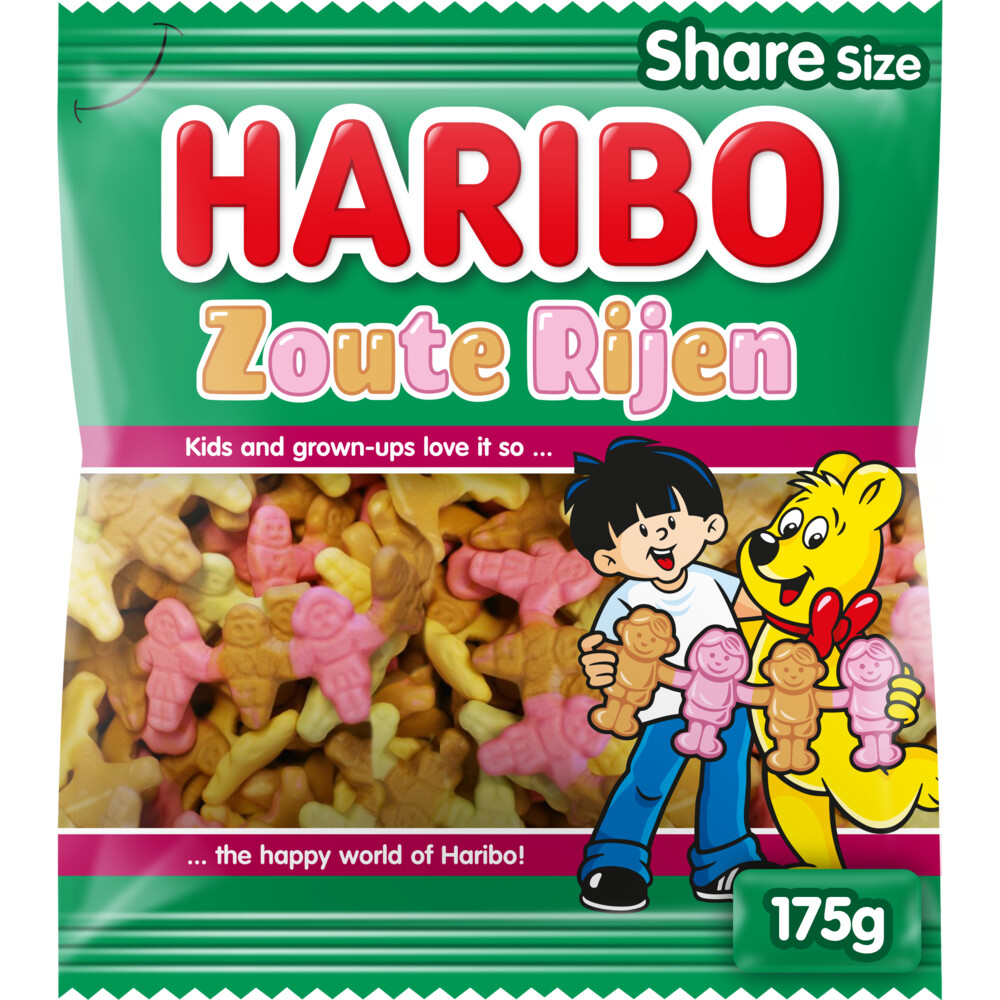2x Haribo Zoute Rijen175 gr
