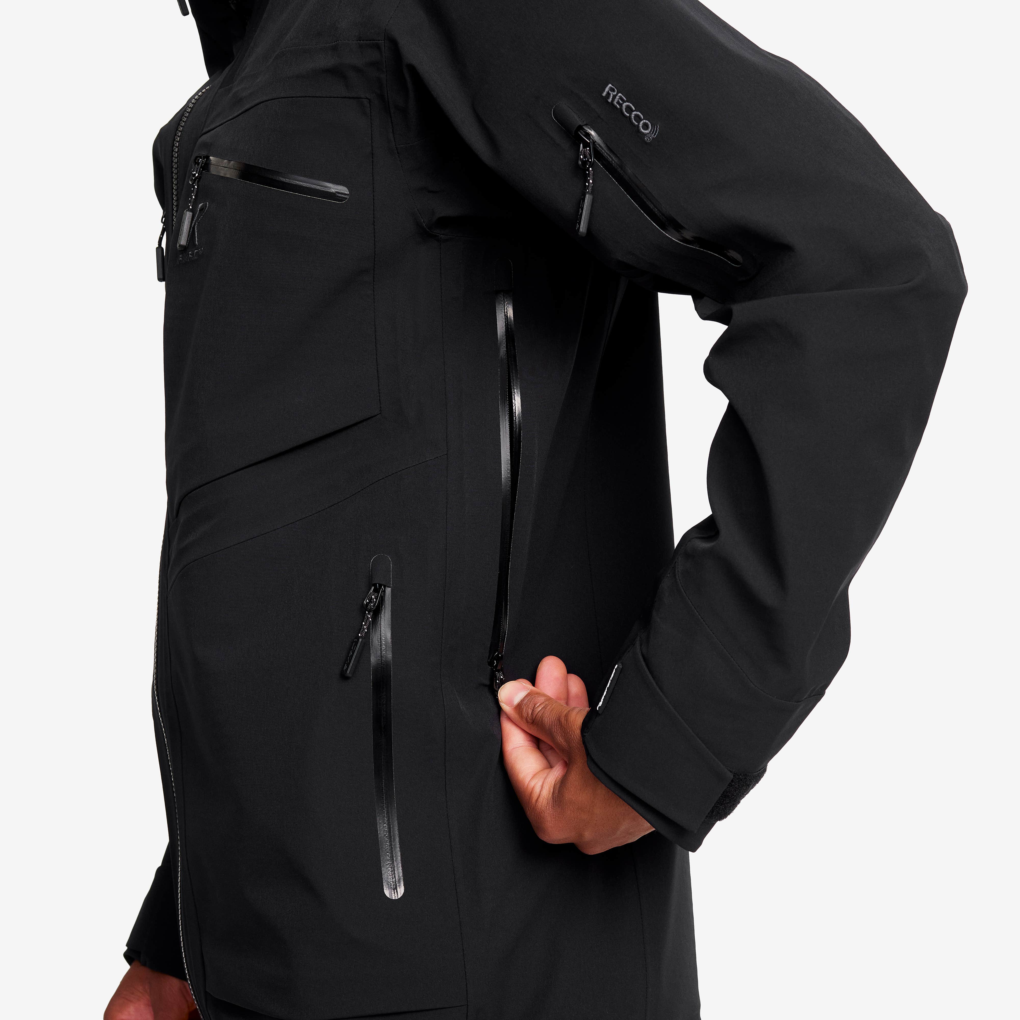 Cyclone Long 3L Jacket Herre Black