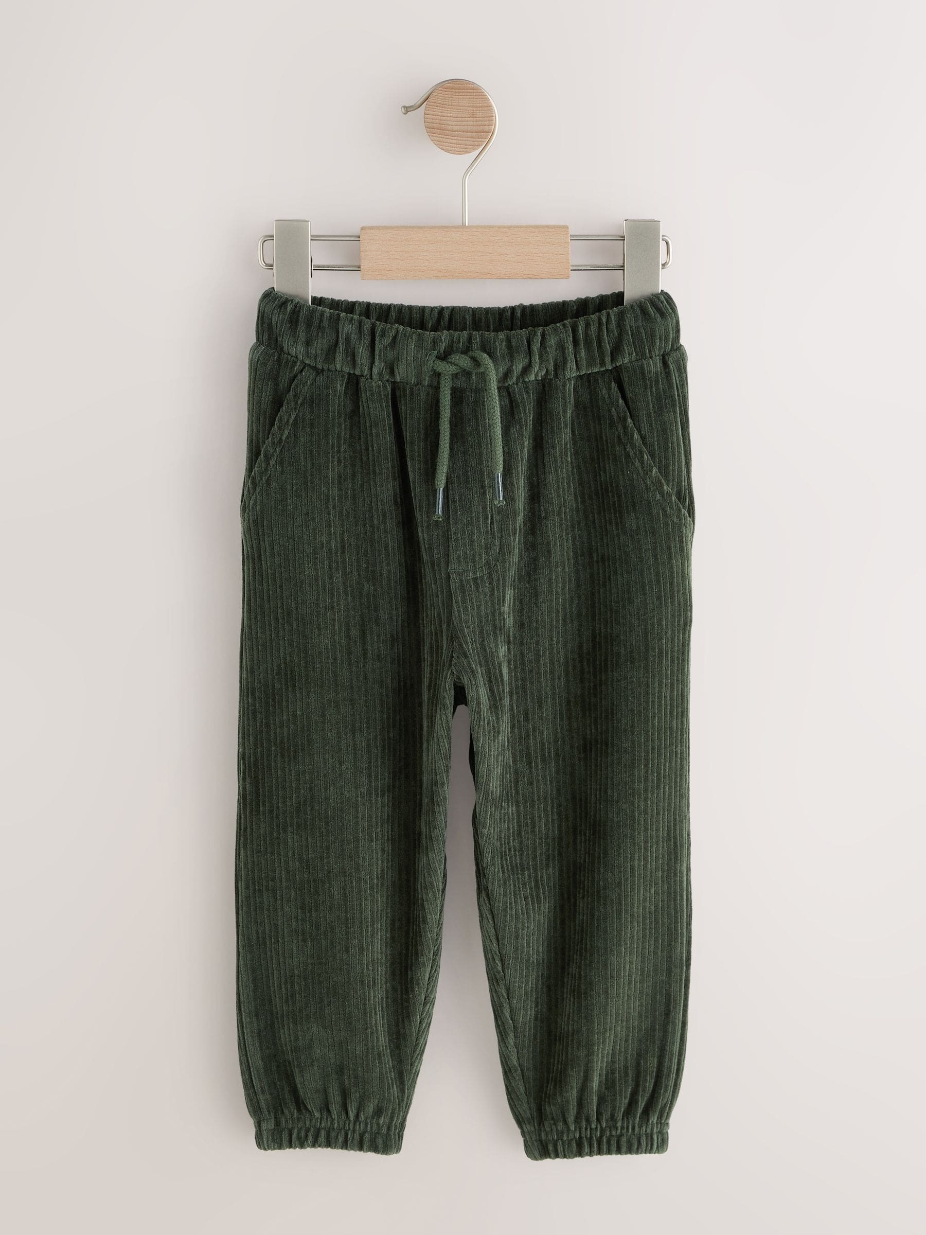 Flessengroen - Jersey corduroy joggingbroek (3mnd -7jr)
