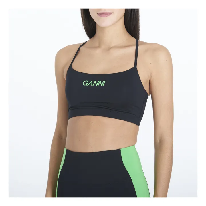 Ganni Brassière de Sport Active Matières Recyclées | Noir