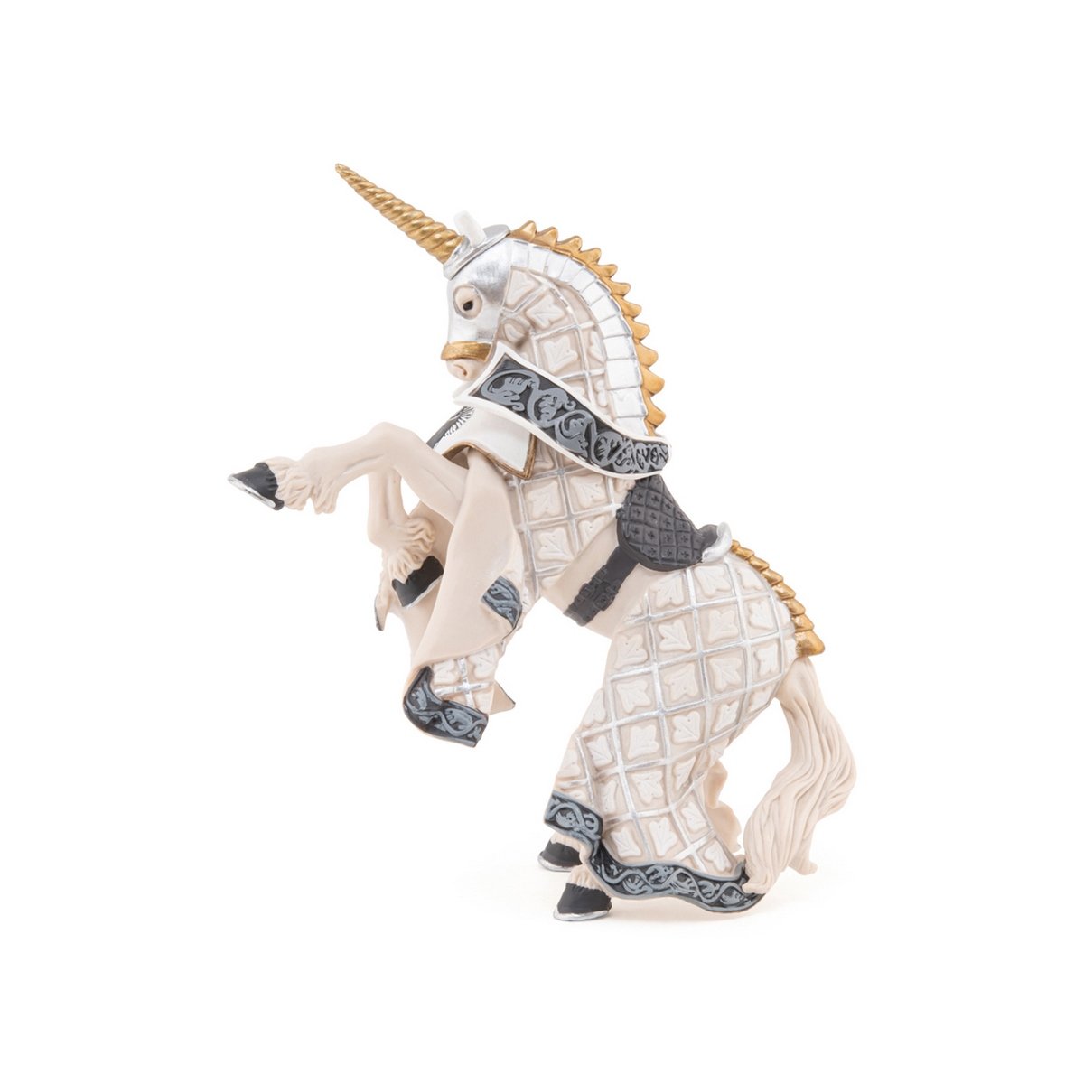 Cheval du Maître des armes cimier licorne