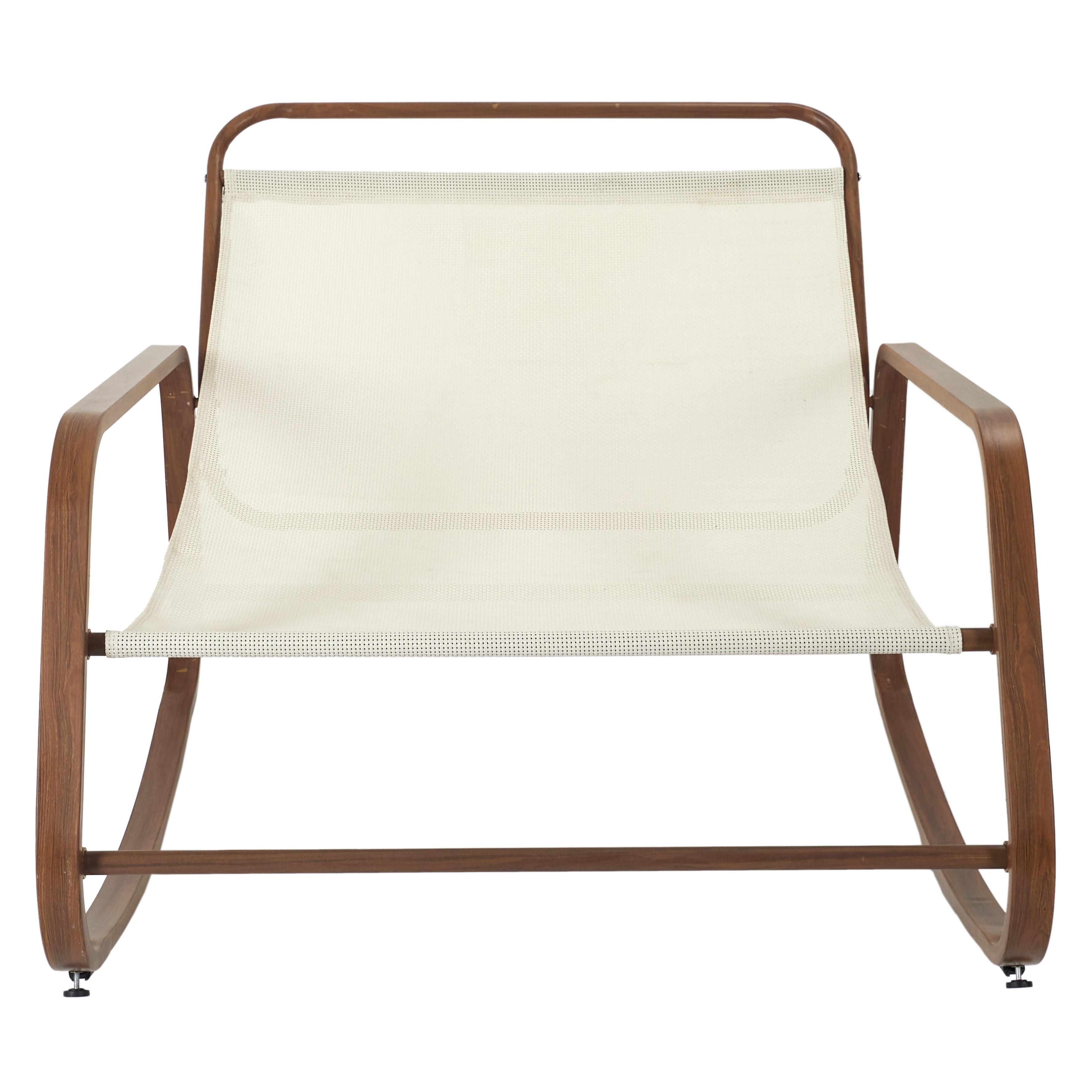 FAUTEUIL BASCULE MIAMI IMITATION BOIS 92X69X130CM