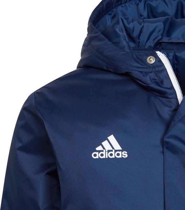 adidas - Entrada 22 - Stadium Jas - Donkerblauw/Wit - 100% Nylon, 90% Gerecycled Polyester