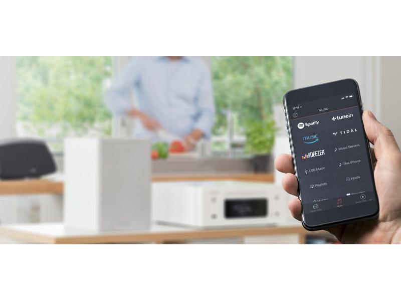 Denon Micro-HiFi Anlage CEOL N10 Schwarz HiFi Kompaktanlage mit Netzwerk- und CD-Player