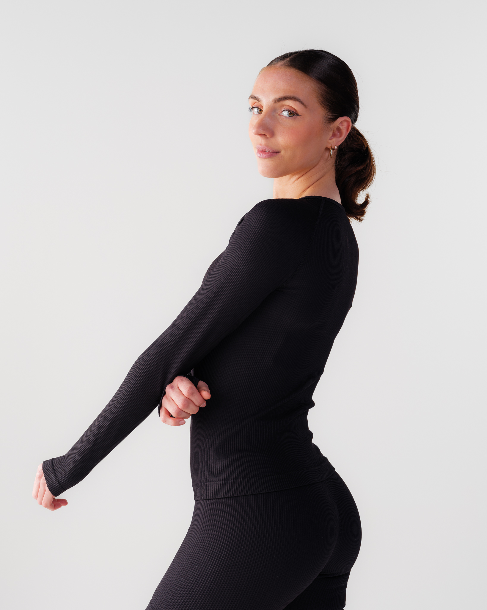 Bumpro Perfect Rib Sweatshirt Black Beauty