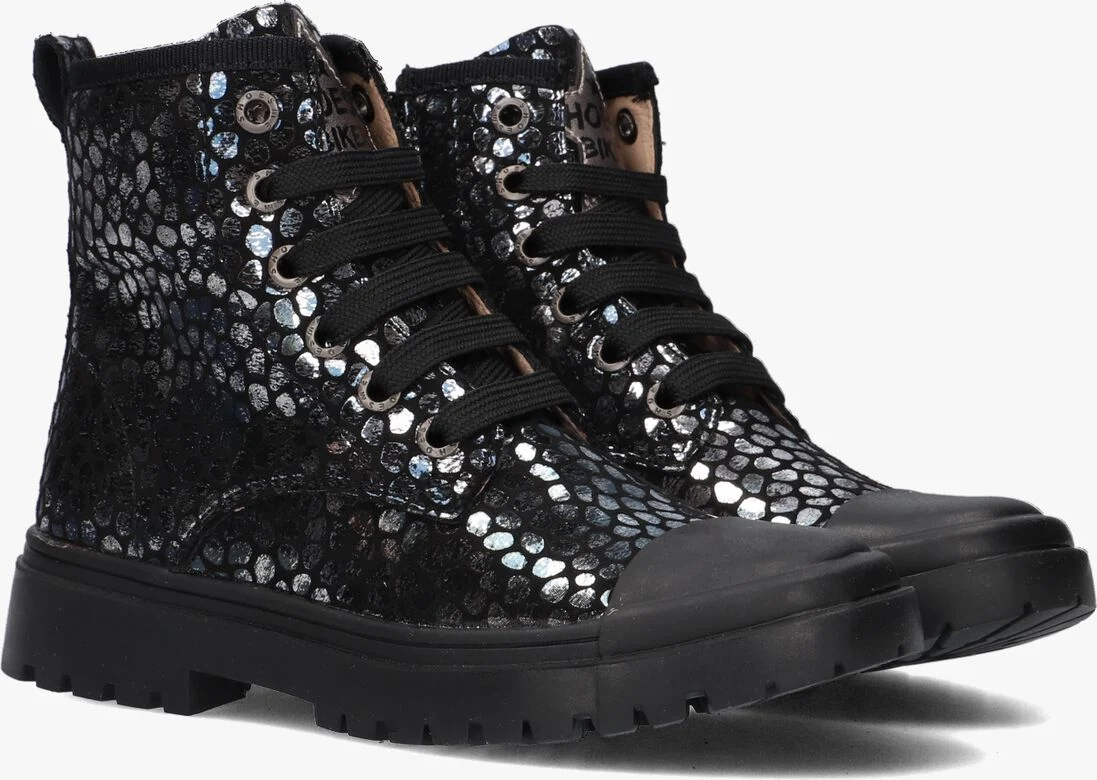 SHOESME zilveren shoesme veterboots sw23w001
