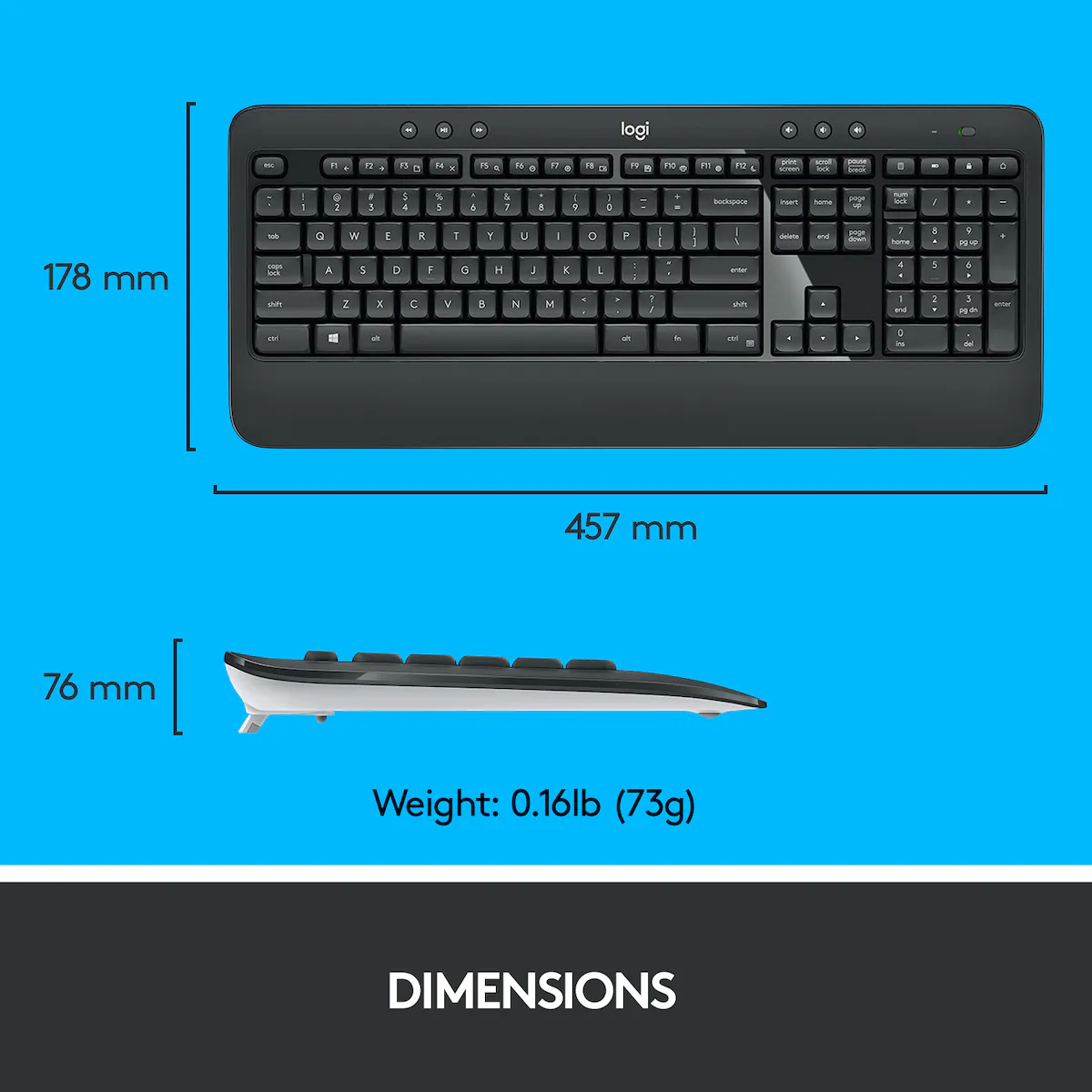 Logitech MK540 tastatur og mus