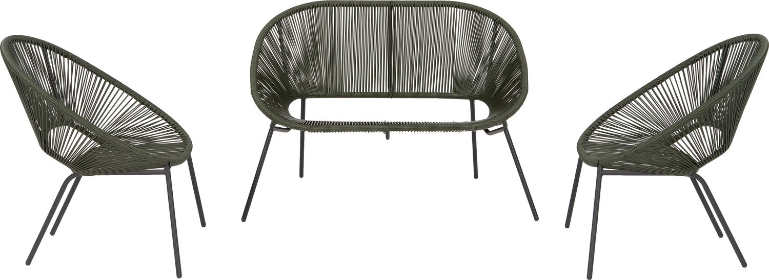 Intratuin tuinbank Tess groen 117 x 67,2 x 81,5 cm