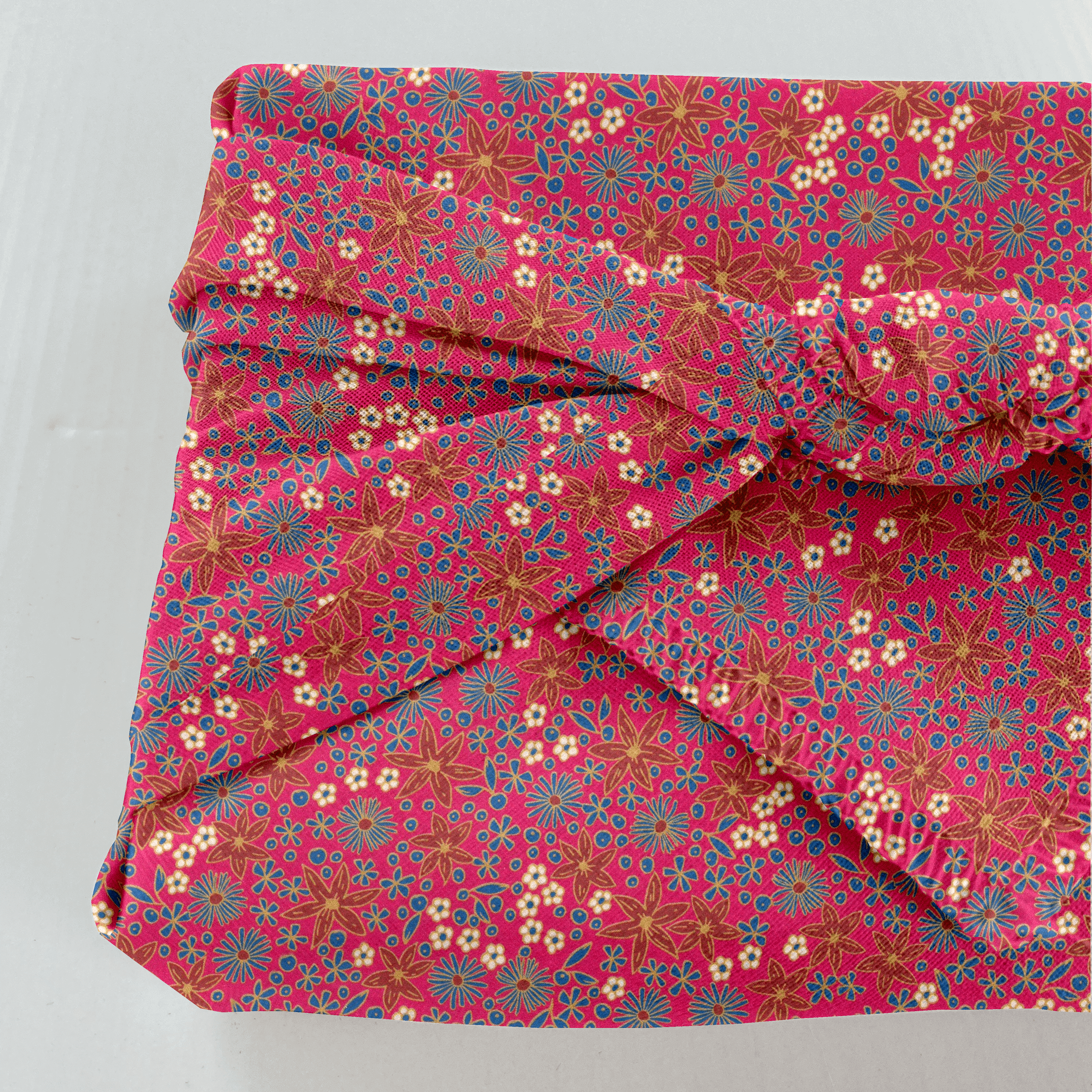 Furoshiki Petit 35 X 35 Cm Badiane Framboise