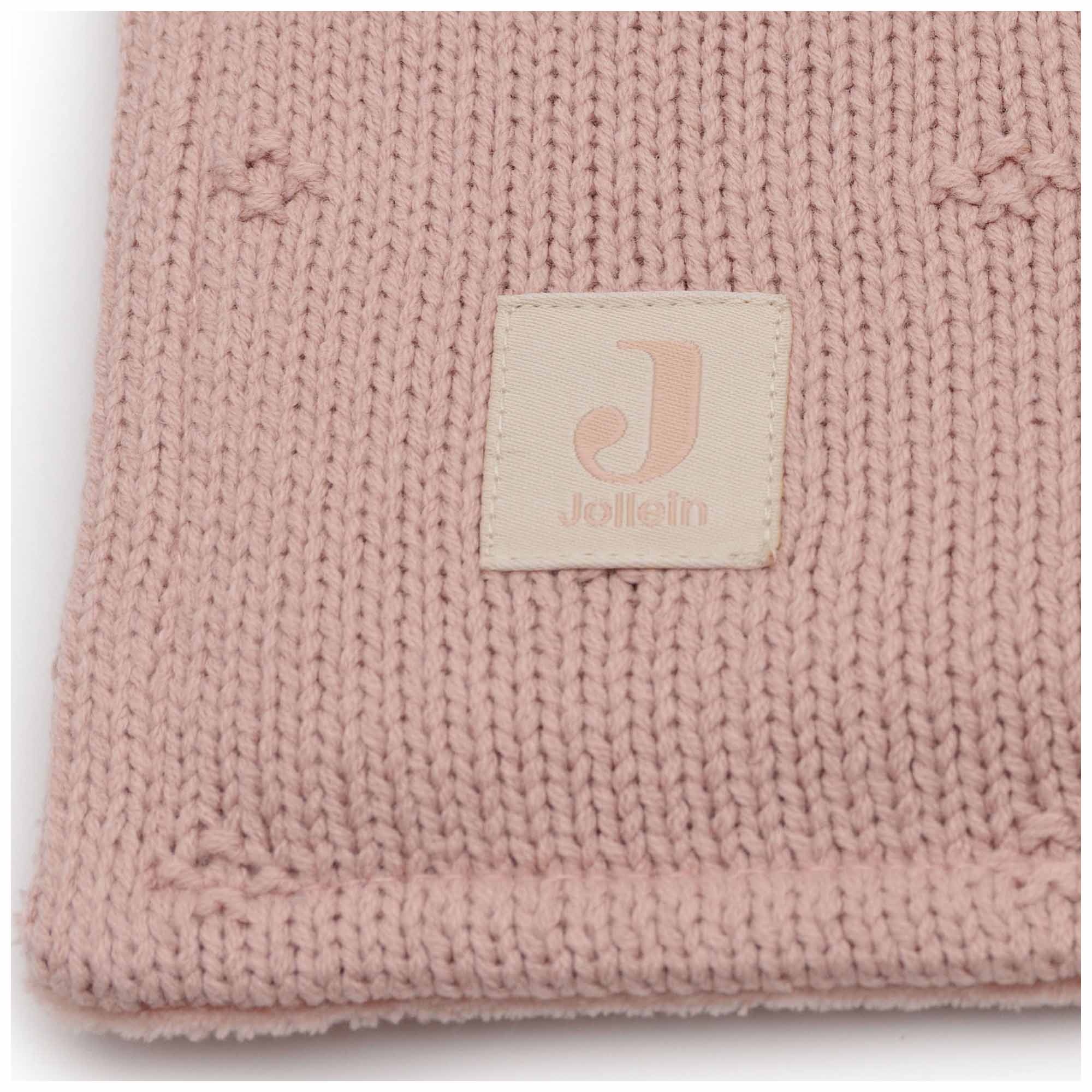 Jollein wiegdeken cosy knit roze