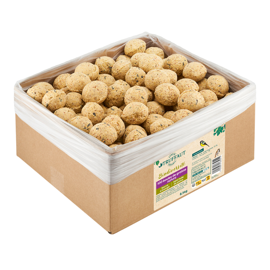 Boules de graisse pour oiseaux du jardin - Lot de 100 - 8,5 kg