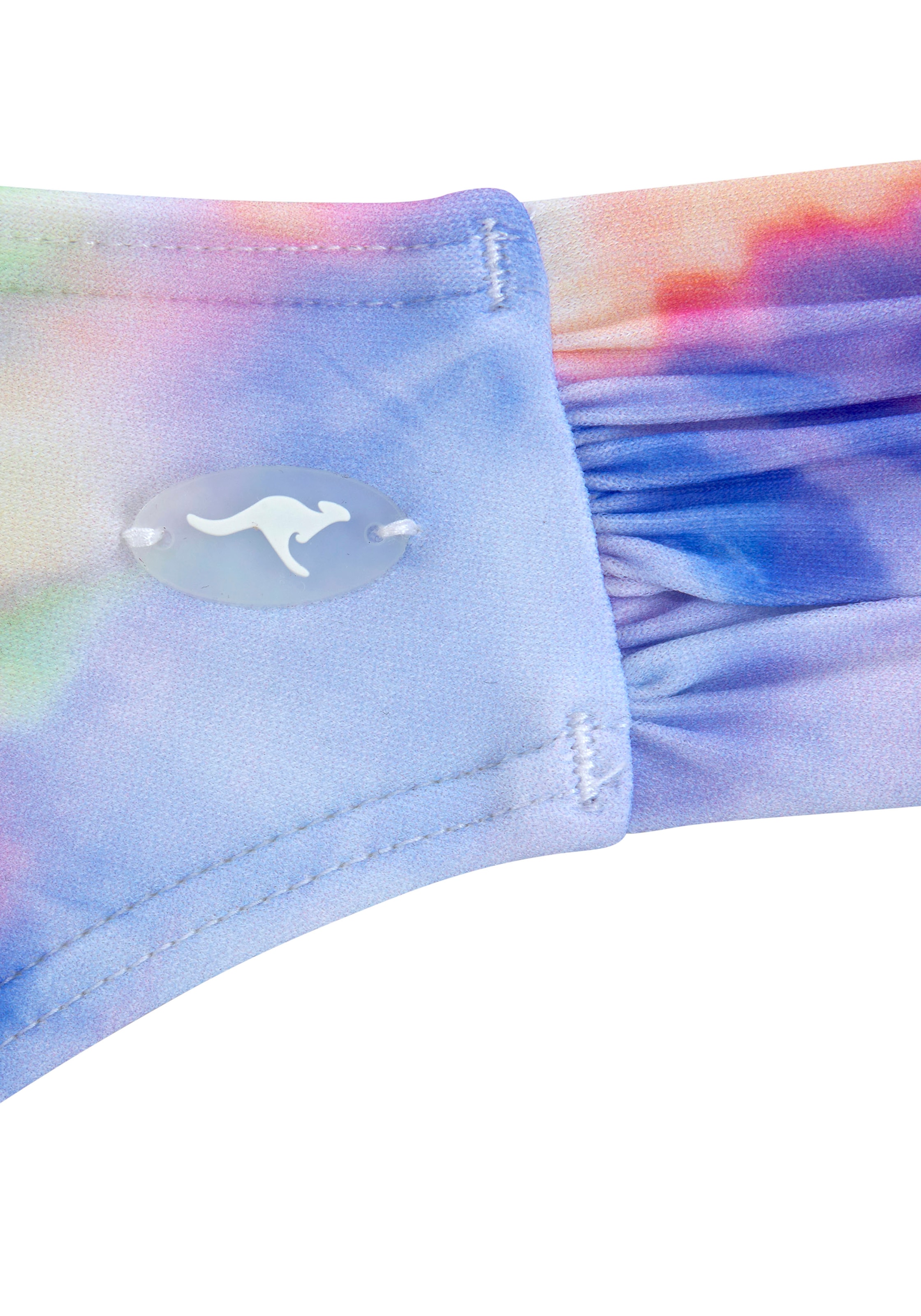 KangaROOS Bügel-Bandeau-Bikini , bedruckt, abnehmbare Träger, wattierte Cups