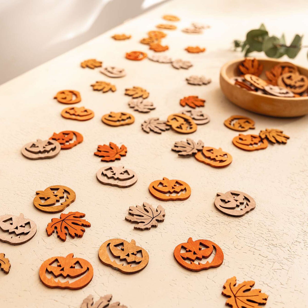 Halloween sprinkles, herfstdecoraties, set van 72