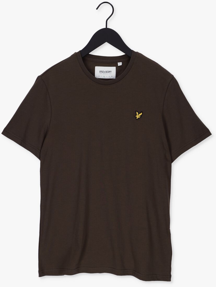 LYLE & SCOTT olijf lyle & scott t-shirt plain t-shirt