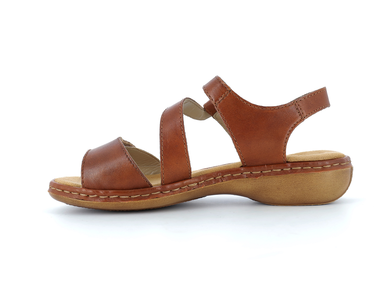 Rieker-659C7 Cuir Cognac