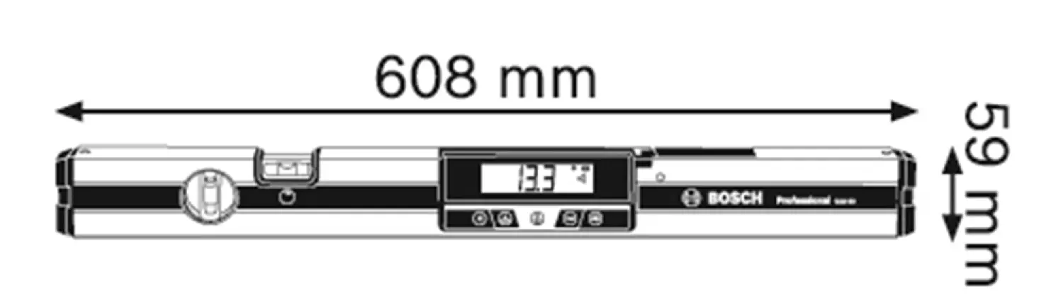 Bosch GIM 60 Digitale hoekmeter in tas - 360