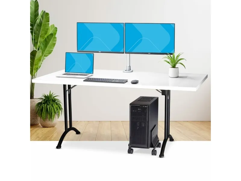 StarTech.com Computer Tower Cart Rolling CPU Caddy w/ Wheels, Adjustable - Vogn med hjul - for personal computer - stål - sort