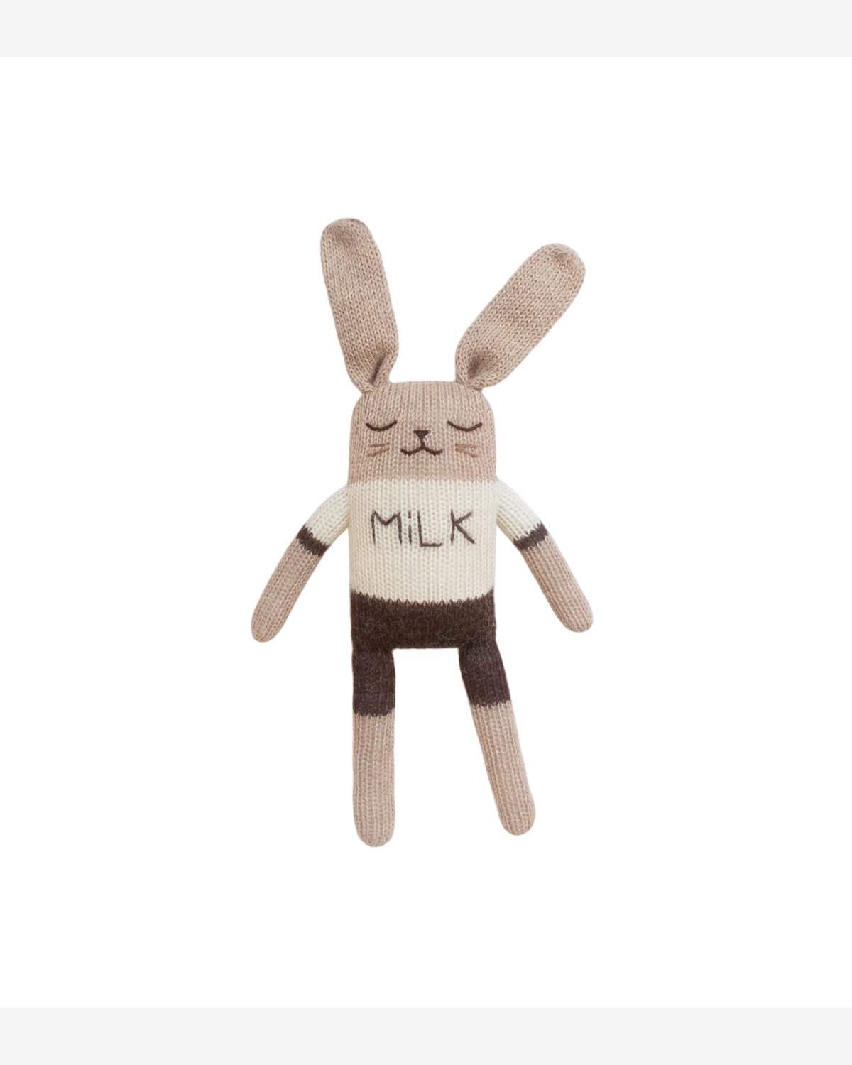 Kosebamse – Håndstrikket Alpakkaull | Bunny Knit Toy