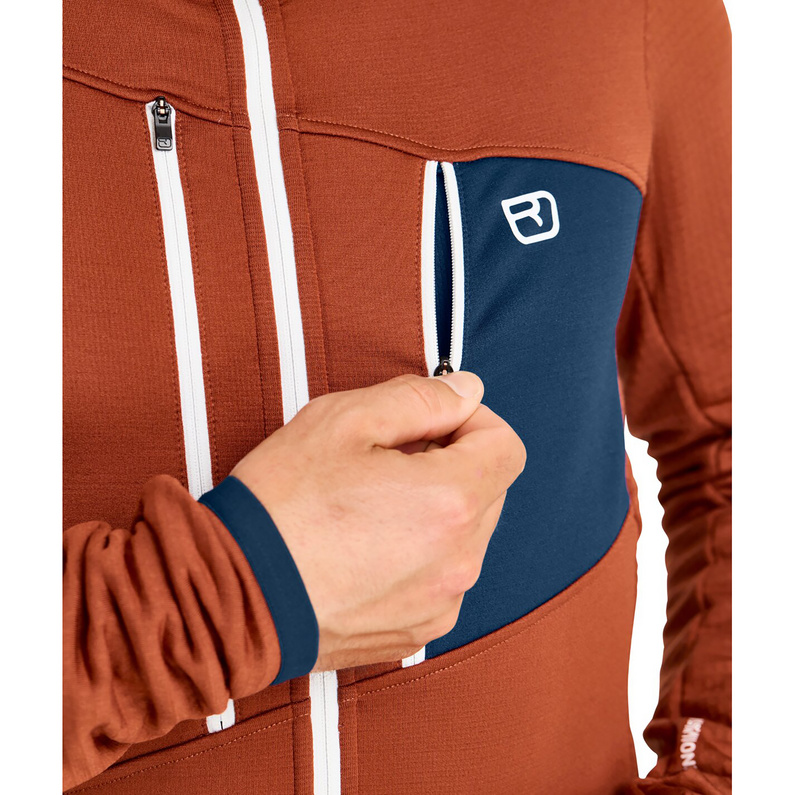 Ortovox Herren Fleece Grid Jacke
