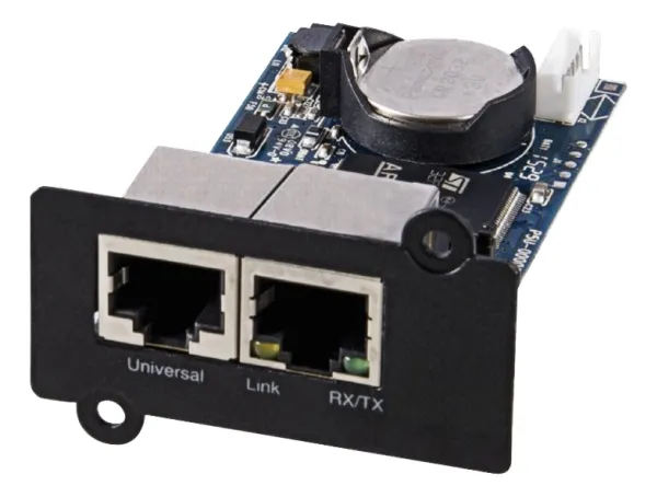 PowerWalker SNMP Card 2 - Adapter for fjernadministration - 100Mb LAN - 100Base-TX - for PowerWalker VI 1000 RLP, VI 2000 RLP, VI 3000 RLP