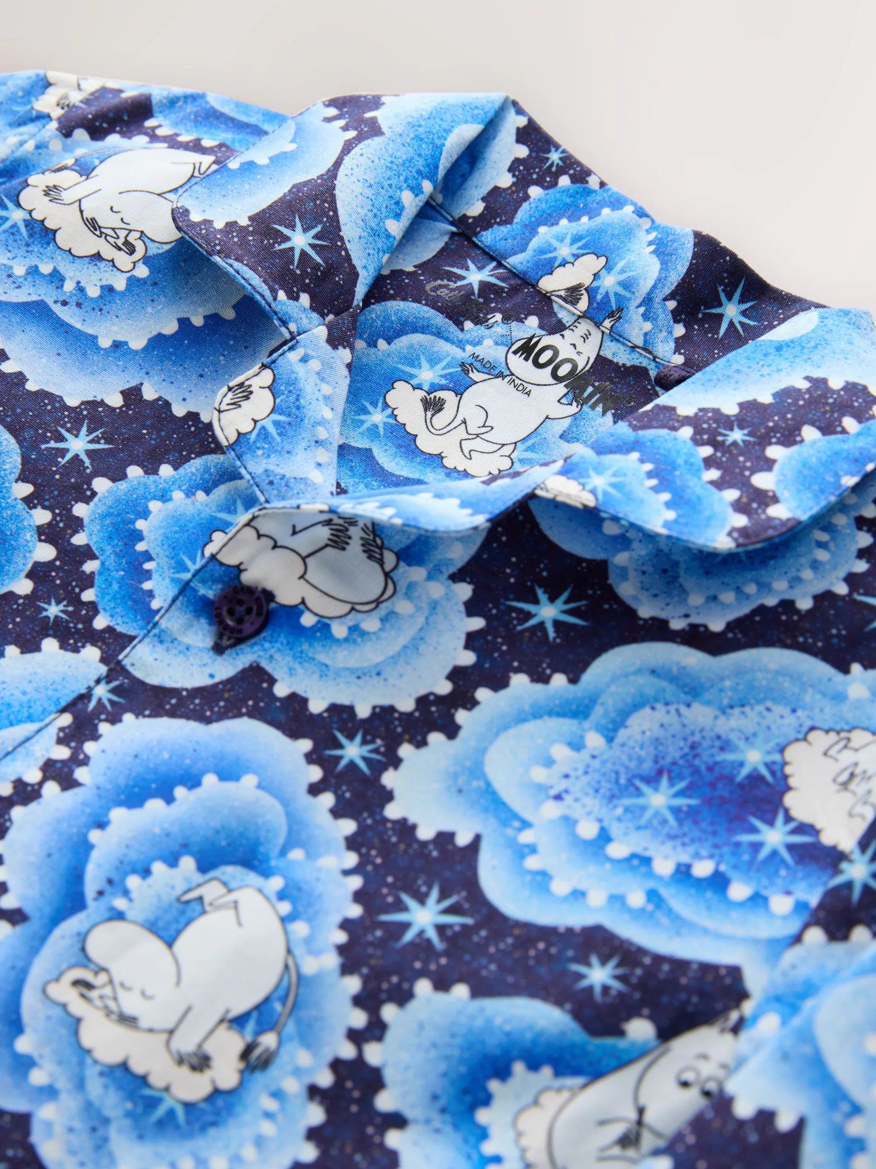 Marineblauw - Cath Kidston Moomins pyjama met knopen