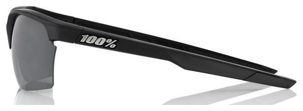 Paire de Lunettes 100% SPORTCOUPE Soft Tact Noir - Écran Fumé