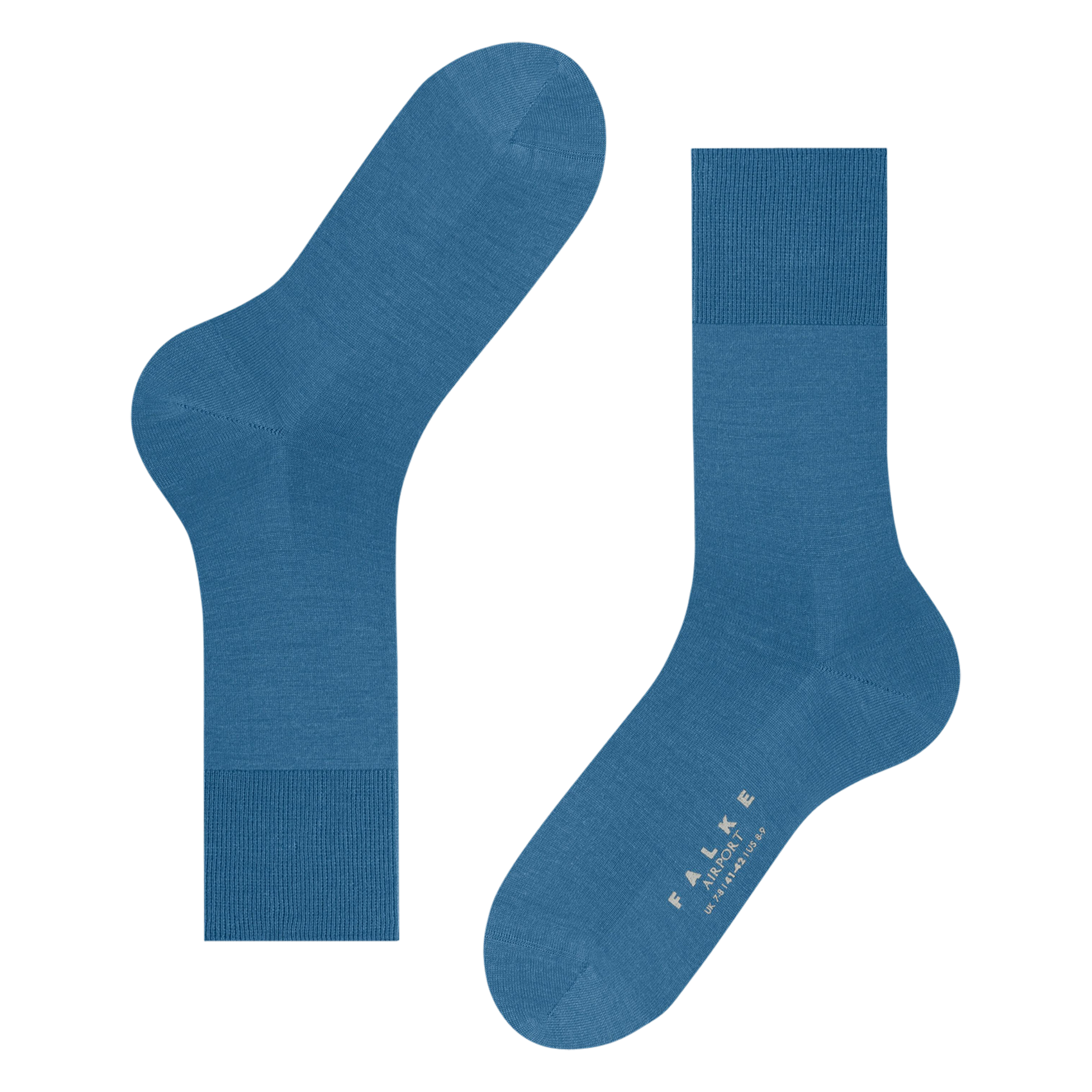 AIRPORT SO - Chaussettes montantes en laine mélangée | Bleu