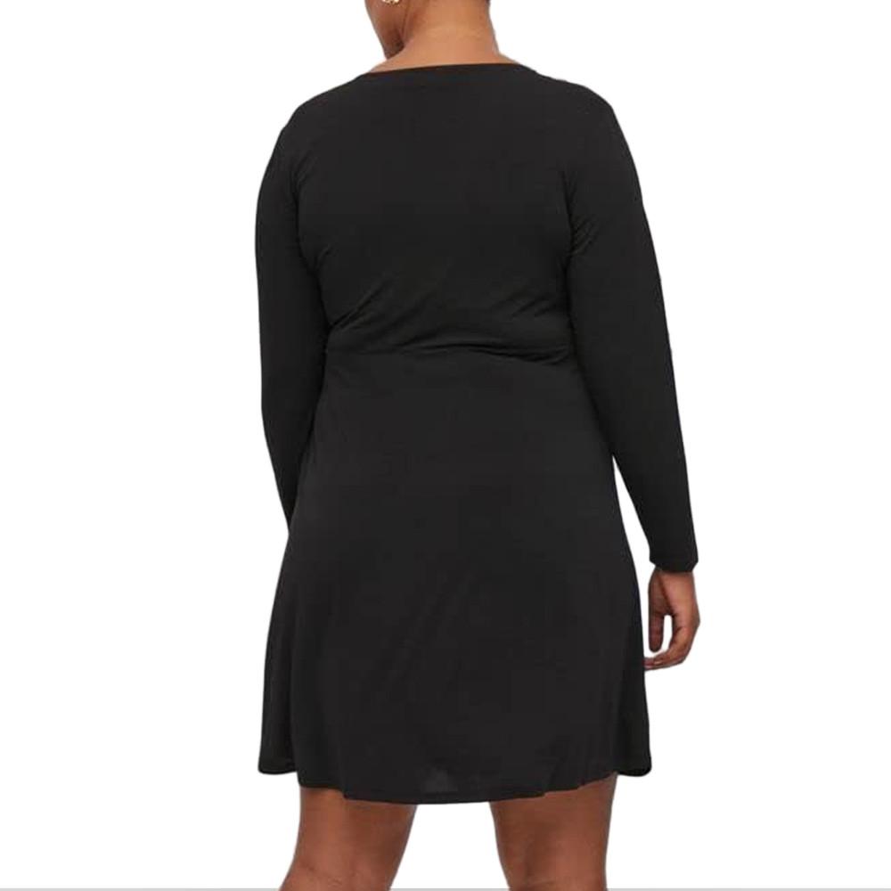Vila Robe Noire Femme Vila Evoked Borneo
