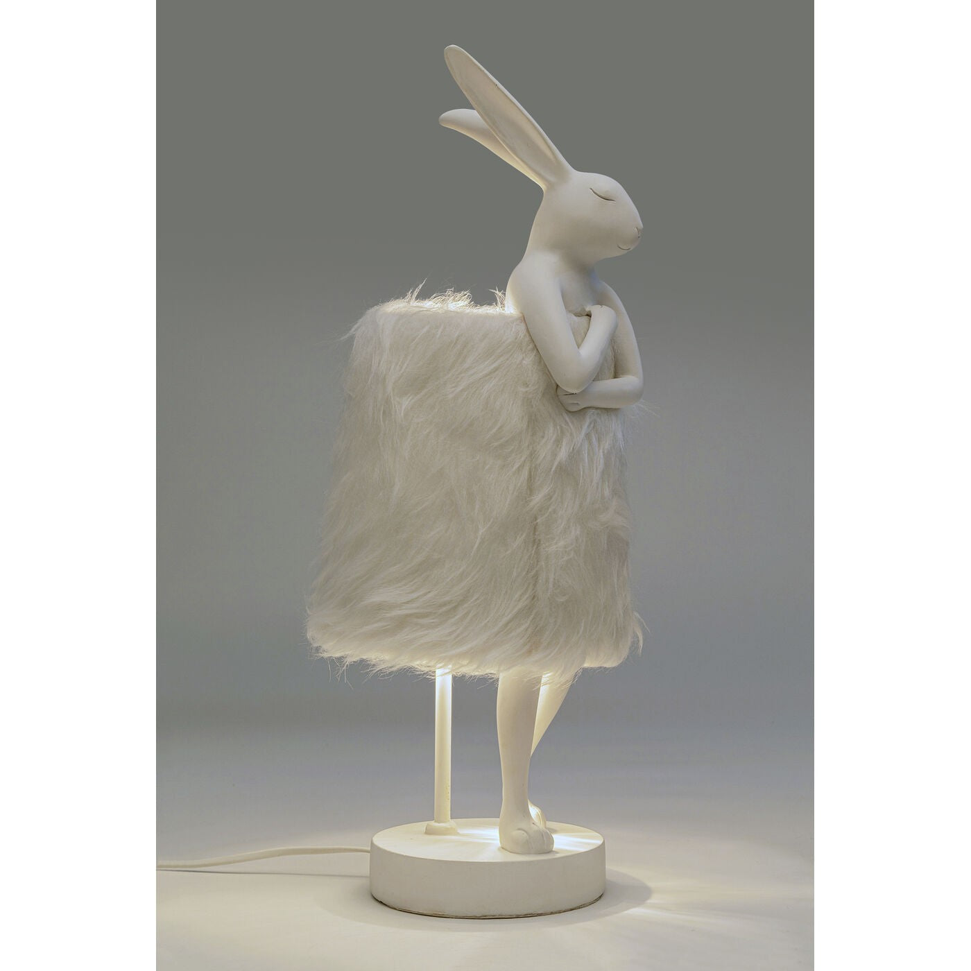 Tafellamp Animal konijn Fluff 50cm wit Kare Design