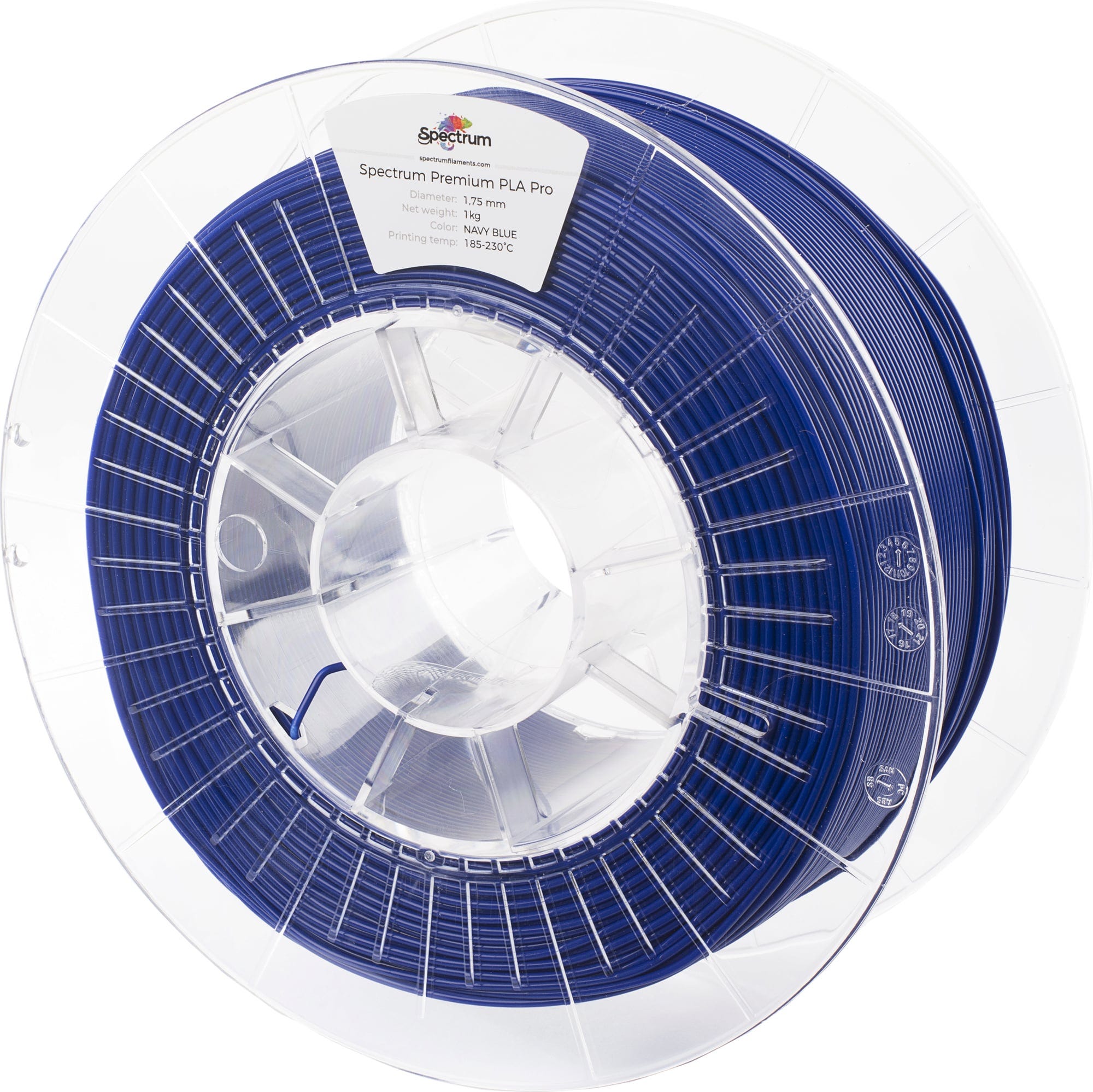 Spectrum  PLA Pro Navy Blue, 1,75 mm / 1000 g    Haltbares und schlagfestes PLA Filament in Navy Blue